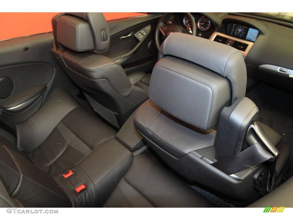 Black Interior 2010 BMW 6 Series 650i Convertible Photo #39472878