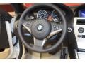 2010 BMW 6 Series Cream Beige Interior Steering Wheel Photo