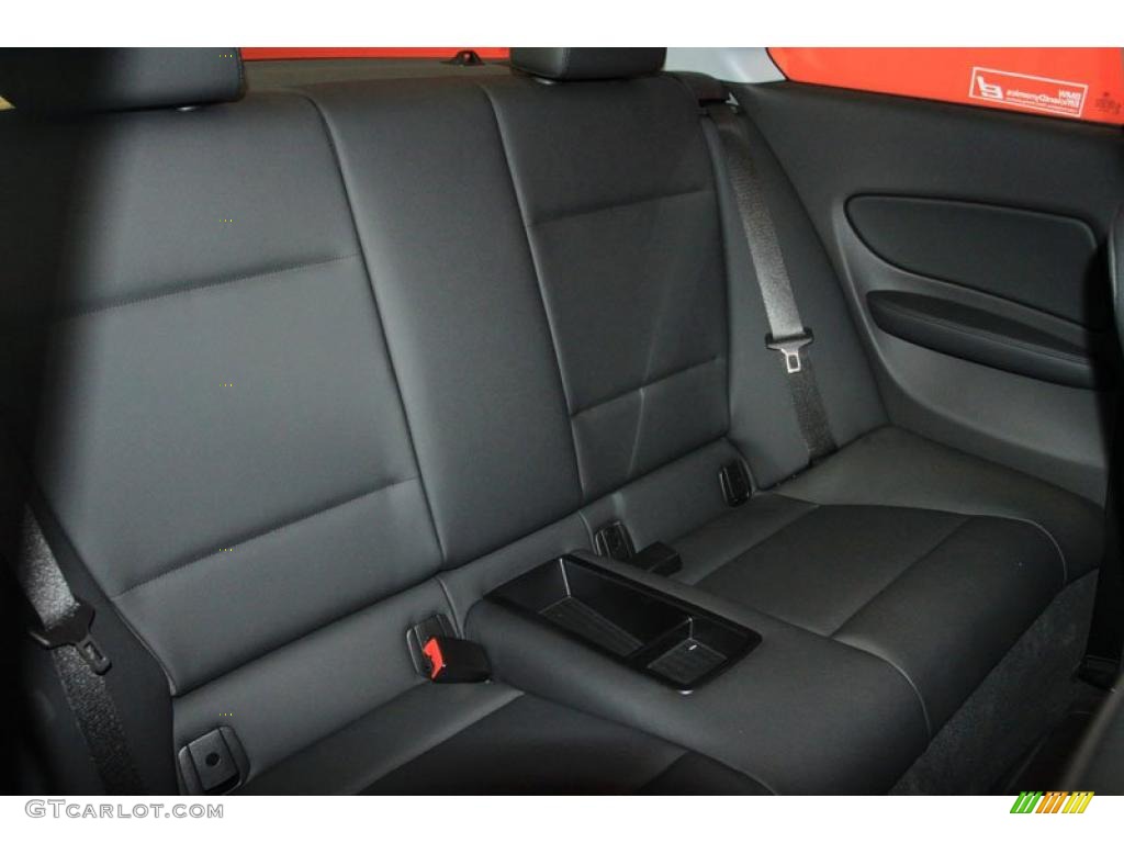 Black Interior 2010 BMW 1 Series 128i Coupe Photo #39473546