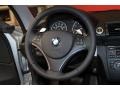 2010 BMW 1 Series Black Interior Steering Wheel Photo