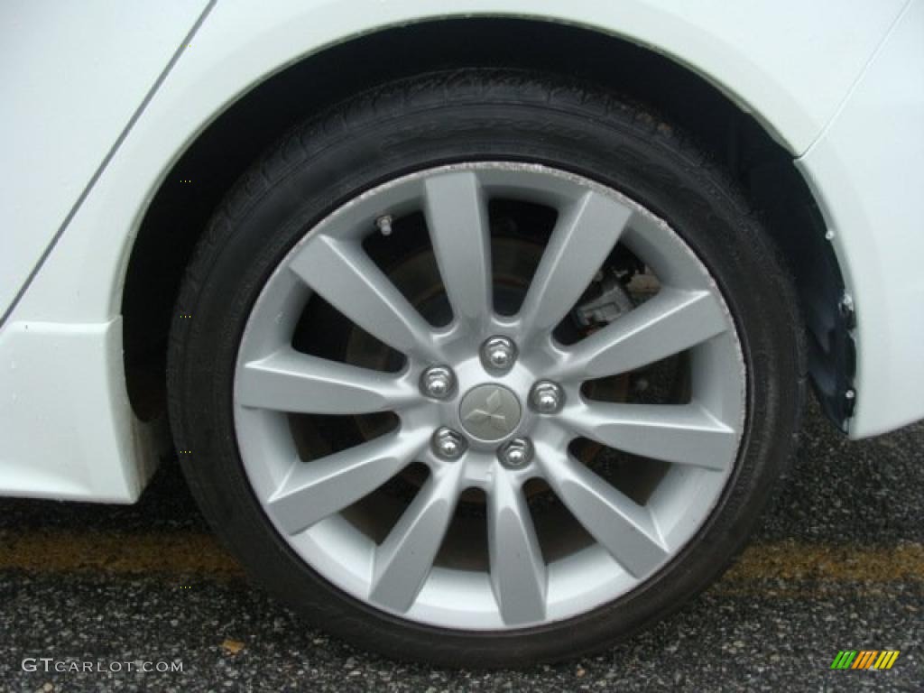 2010 Lancer Sportback GTS - Wicked White Metallic / Black photo #6