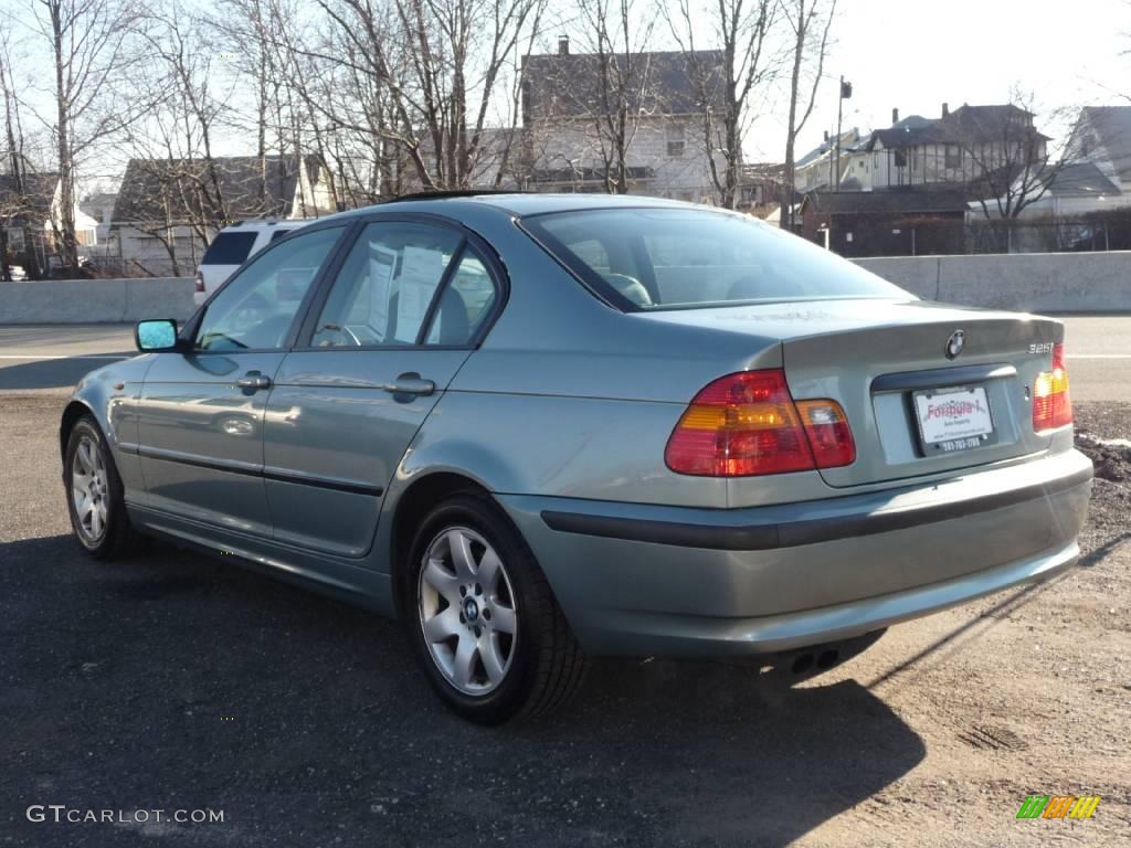 2002 3 Series 325i Sedan - Grey Green Metallic / Grey photo #4