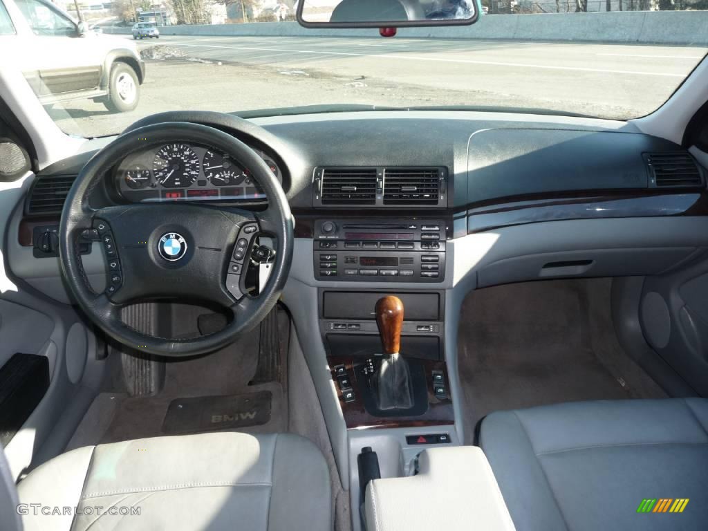 2002 3 Series 325i Sedan - Grey Green Metallic / Grey photo #5