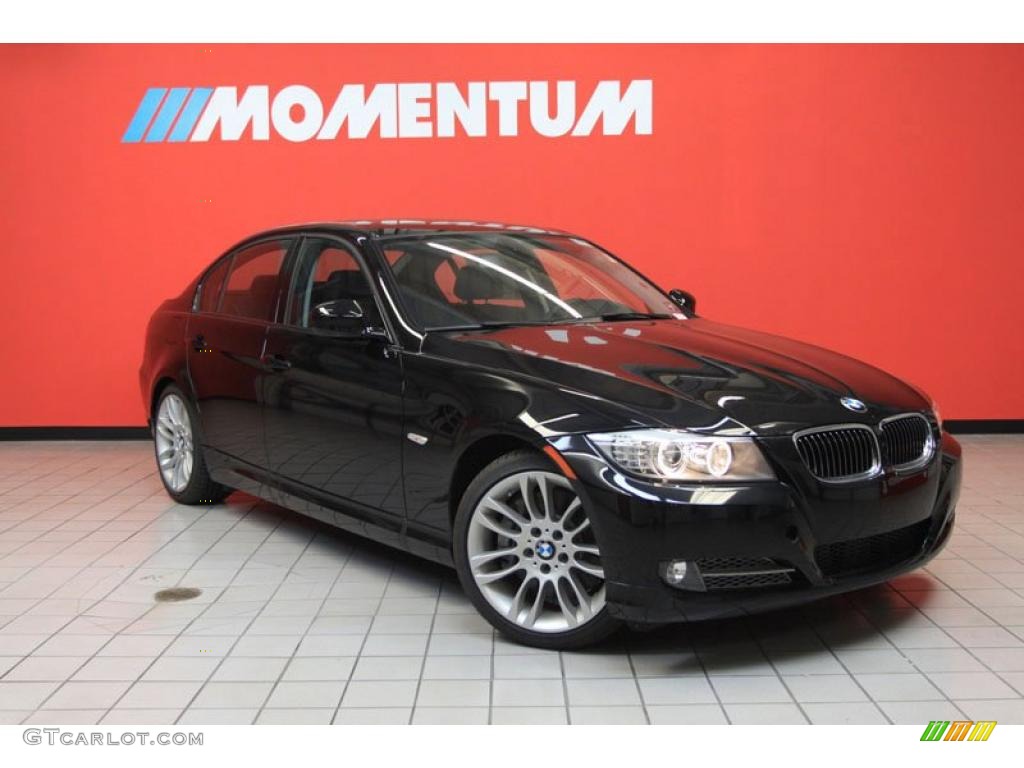 2011 3 Series 335d Sedan - Jet Black / Black photo #1