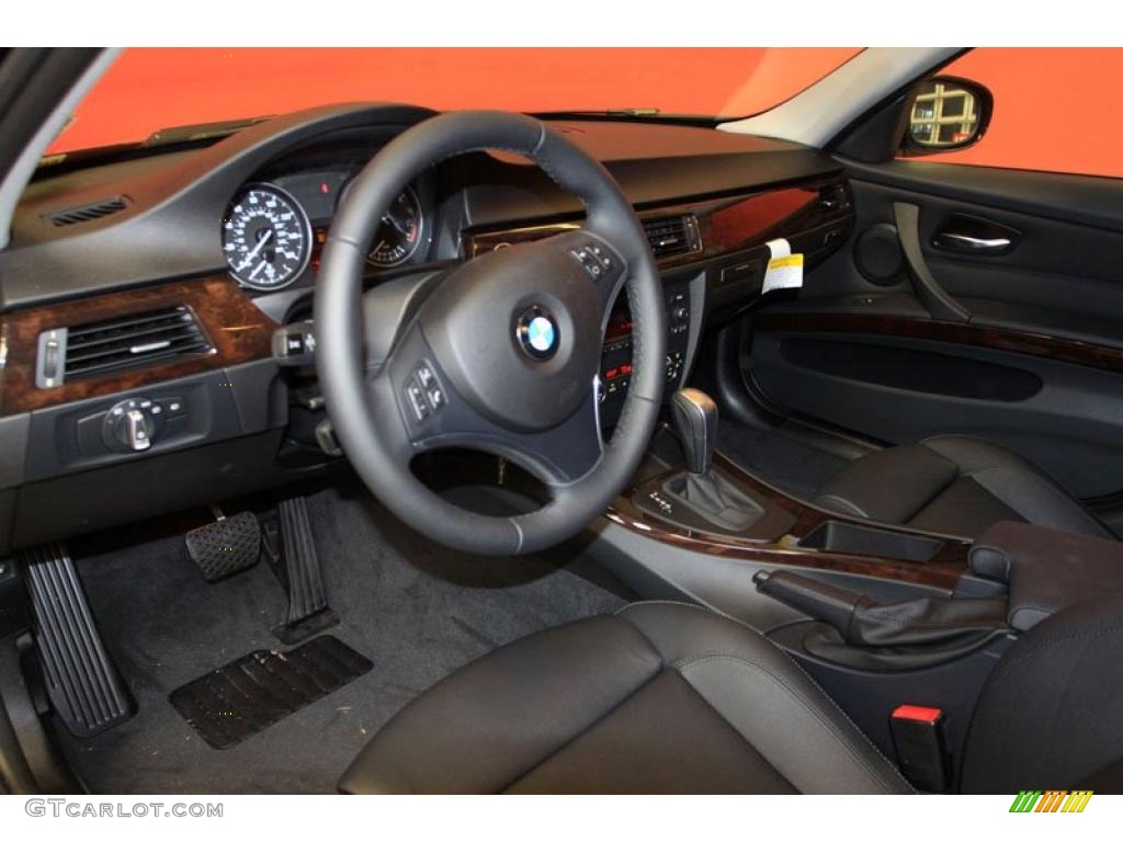 Black Interior 2011 BMW 3 Series 335d Sedan Photo #39474394