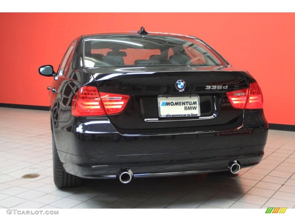 2011 3 Series 335d Sedan - Jet Black / Black photo #15