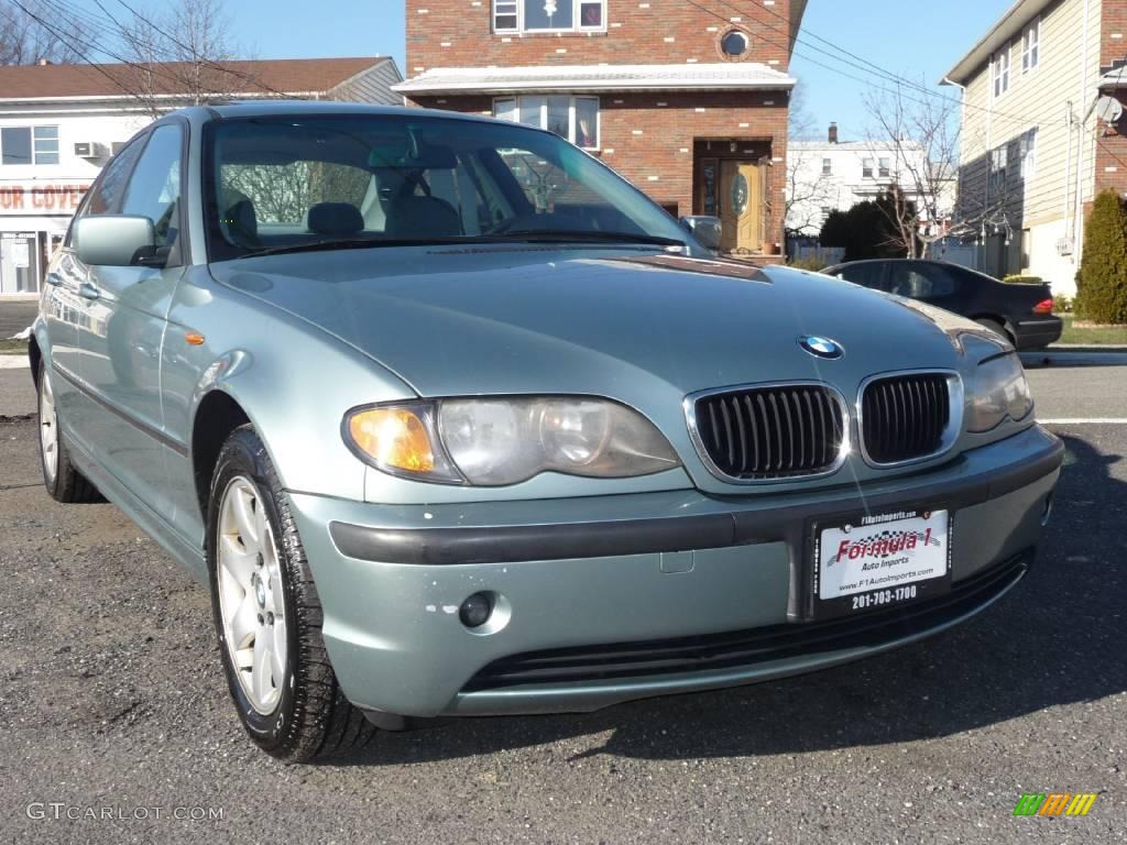 2002 3 Series 325i Sedan - Grey Green Metallic / Grey photo #11