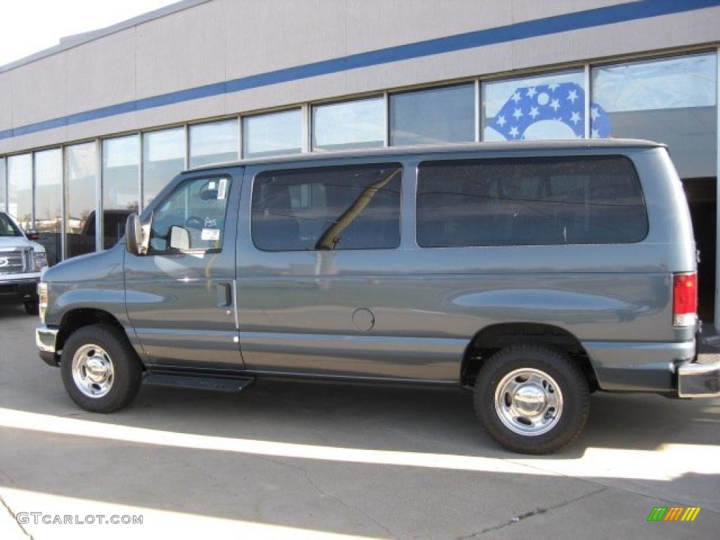 2011 E Series Van E150 XLT Passenger - Steel Blue Metallic / Medium Flint photo #1