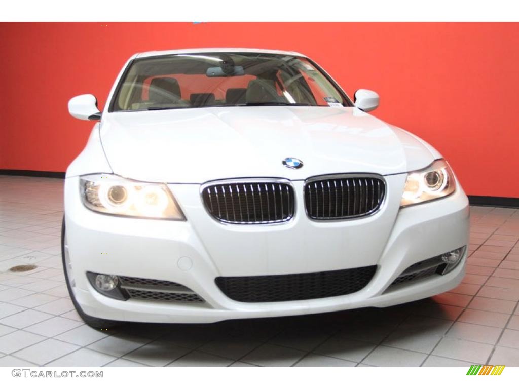 2011 3 Series 335d Sedan - Alpine White / Beige photo #13