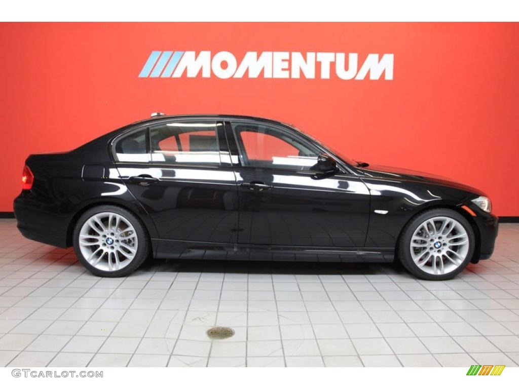2011 3 Series 335d Sedan - Black Sapphire Metallic / Black photo #2