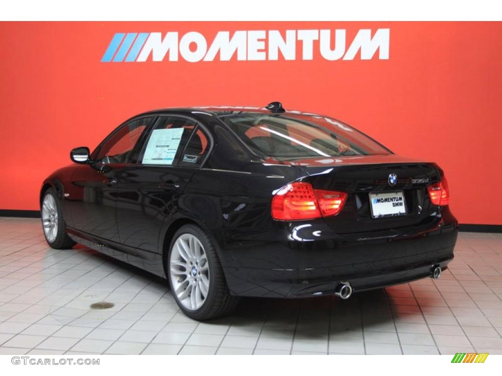 2011 3 Series 335d Sedan - Black Sapphire Metallic / Black photo #3