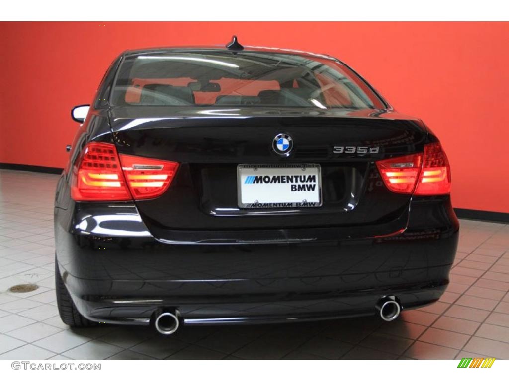 2011 3 Series 335d Sedan - Black Sapphire Metallic / Black photo #15