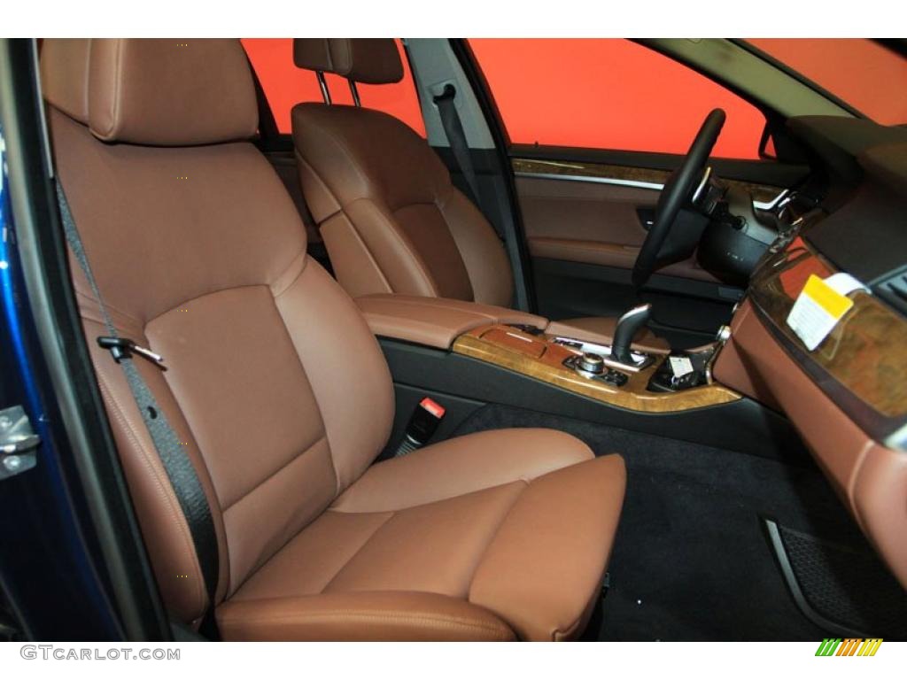 Cinnamon Brown Interior 2011 BMW 5 Series 528i Sedan Photo #39476206
