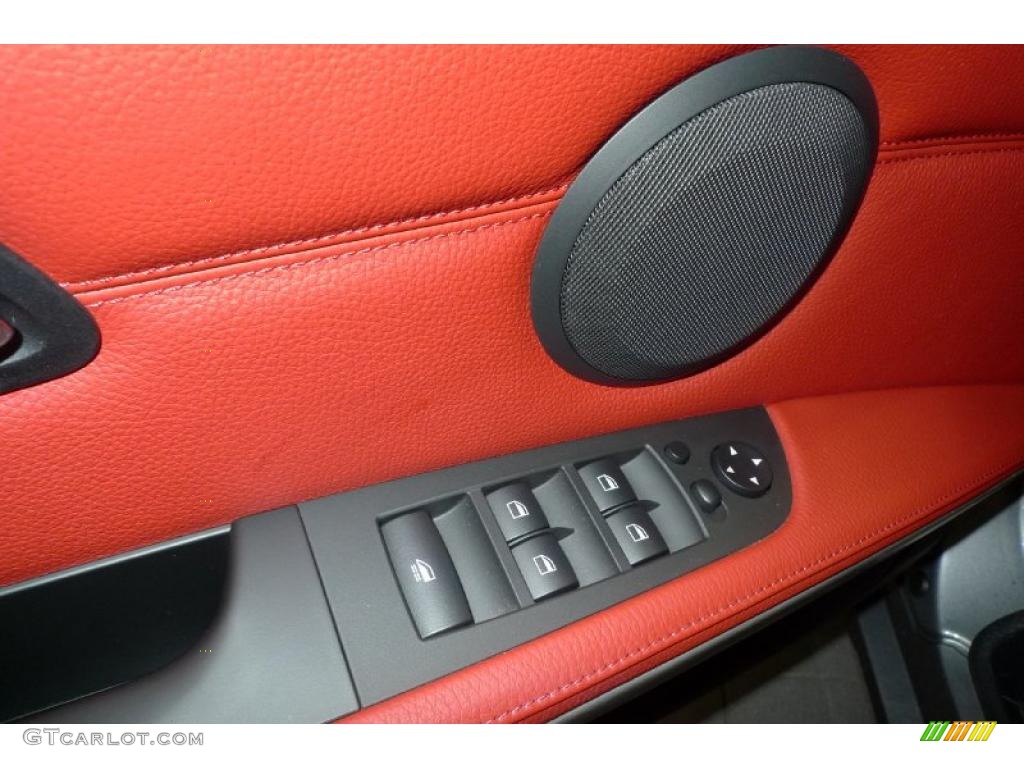 2008 3 Series 335i Convertible - Space Grey Metallic / Coral Red/Black photo #28