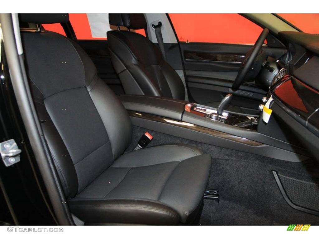 Black Interior 2011 BMW 7 Series 740Li Sedan Photo #39477914