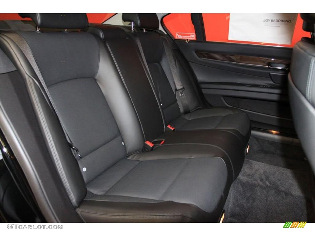 Black Interior 2011 BMW 7 Series 740Li Sedan Photo #39477946