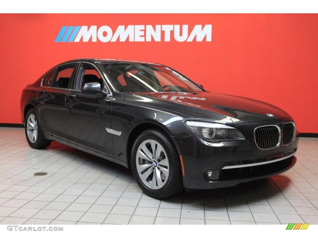 2011 7 Series 740i Sedan - Dark Graphite Metallic / Black photo #1