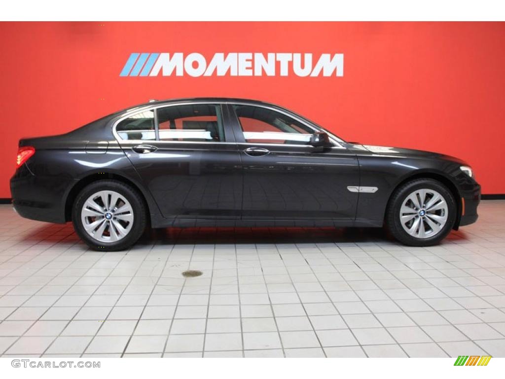 2011 7 Series 740i Sedan - Dark Graphite Metallic / Black photo #2