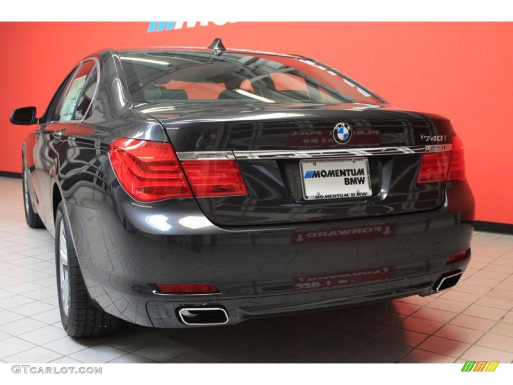 2011 7 Series 740i Sedan - Dark Graphite Metallic / Black photo #12