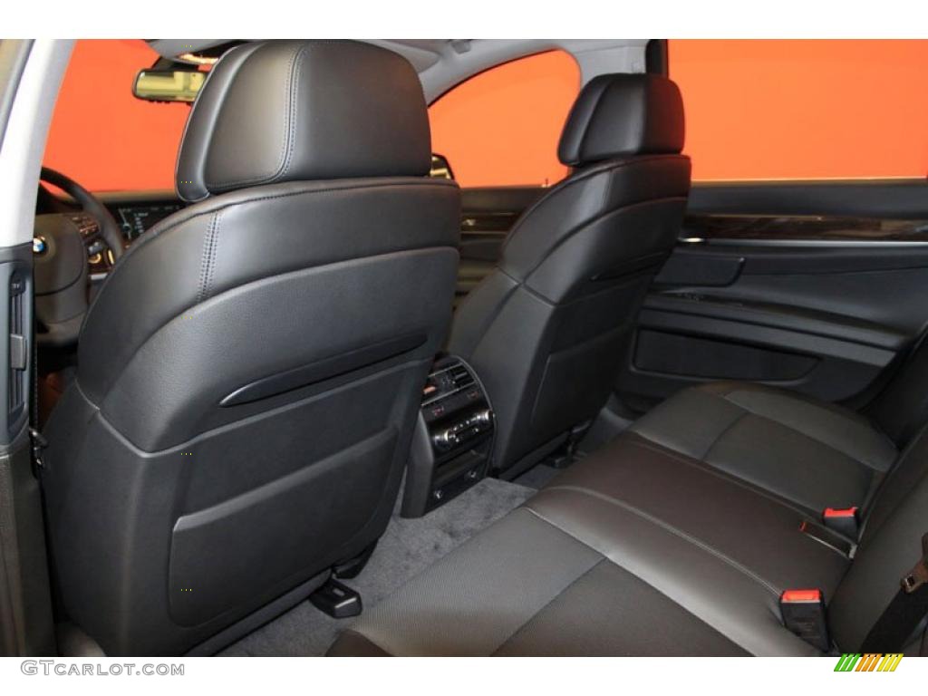 Black Interior 2011 BMW 7 Series 740i Sedan Photo #39479430