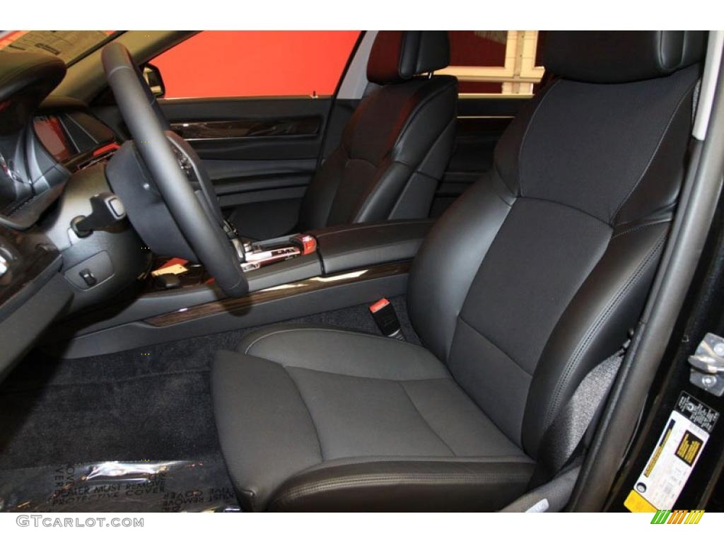 Black Interior 2011 BMW 7 Series 750i Sedan Photo #39480466