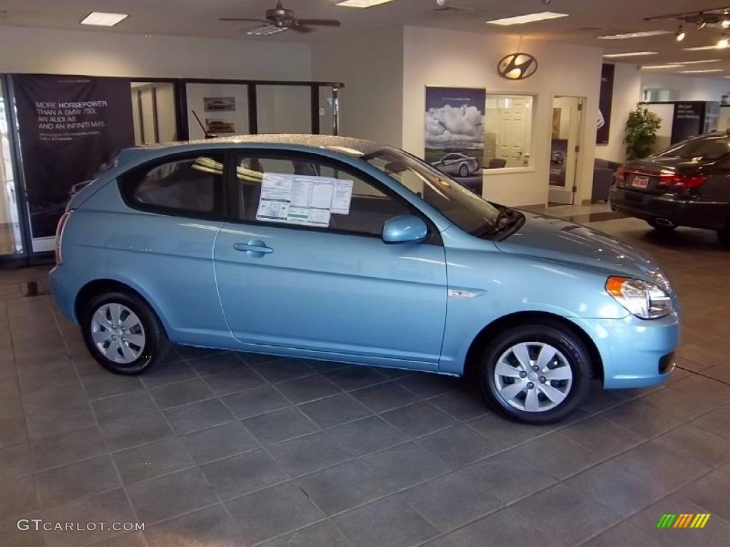 Ice Blue 2011 Hyundai Accent GS 3 Door Exterior Photo #39481078