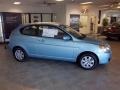 Ice Blue 2011 Hyundai Accent GS 3 Door Exterior