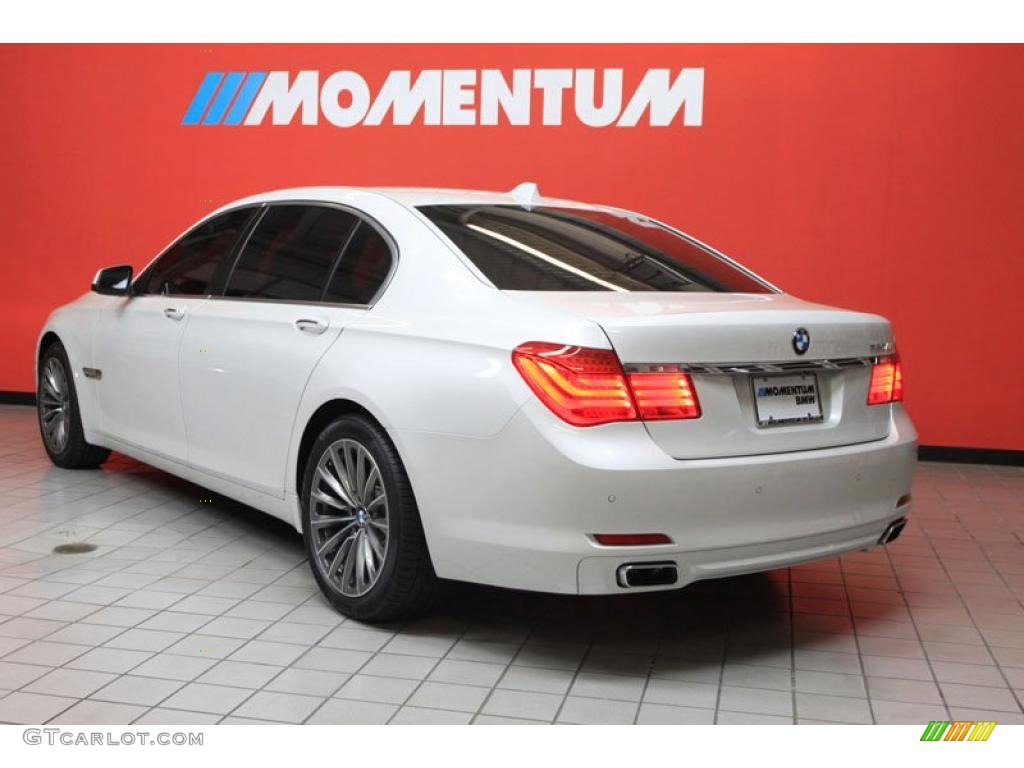 2011 7 Series 750Li Sedan - Mineral White Metallic / Oyster/Black photo #3
