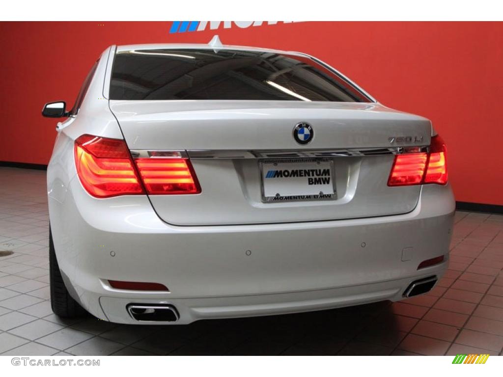 2011 7 Series 750Li Sedan - Mineral White Metallic / Oyster/Black photo #15