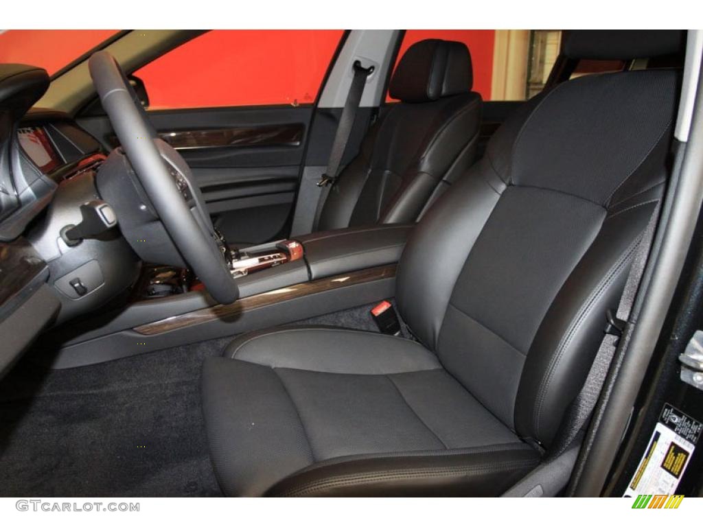 Black Interior 2011 BMW 7 Series 750Li Sedan Photo #39481890