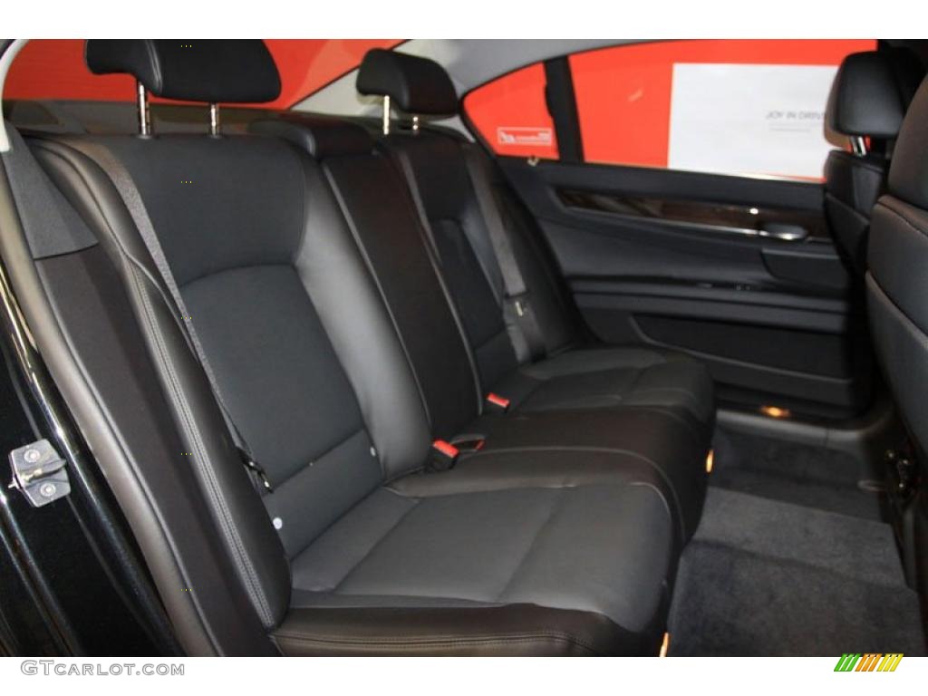 Black Interior 2011 BMW 7 Series 750Li Sedan Photo #39481962