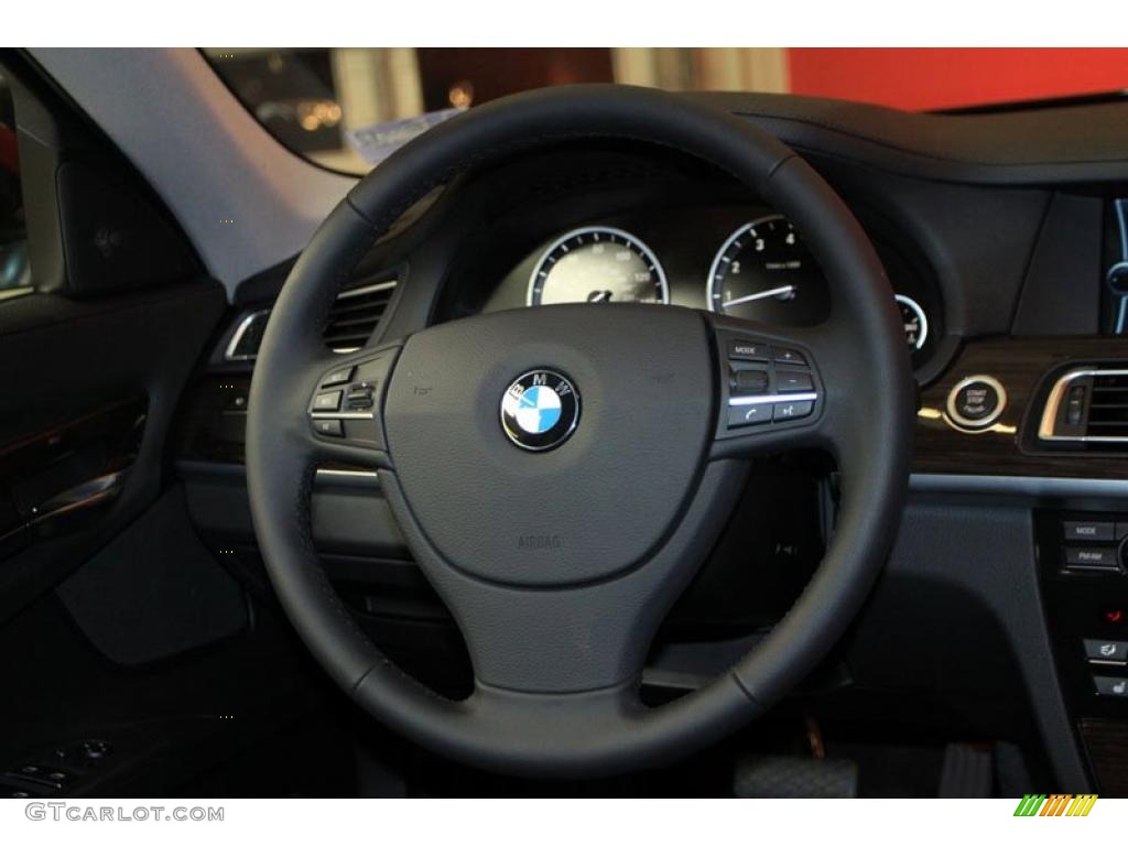 2011 BMW 7 Series 750Li Sedan Black Steering Wheel Photo #39482026