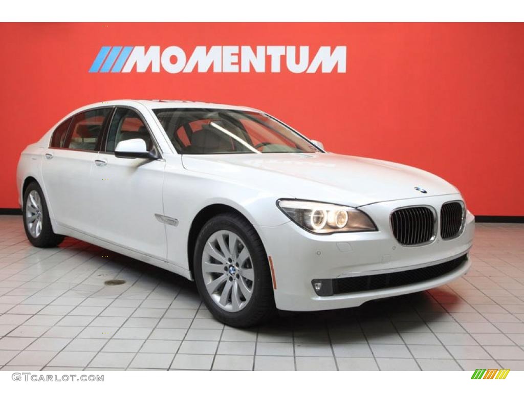 2011 7 Series 750Li Sedan - Mineral White Metallic / Oyster Nappa Leather photo #1
