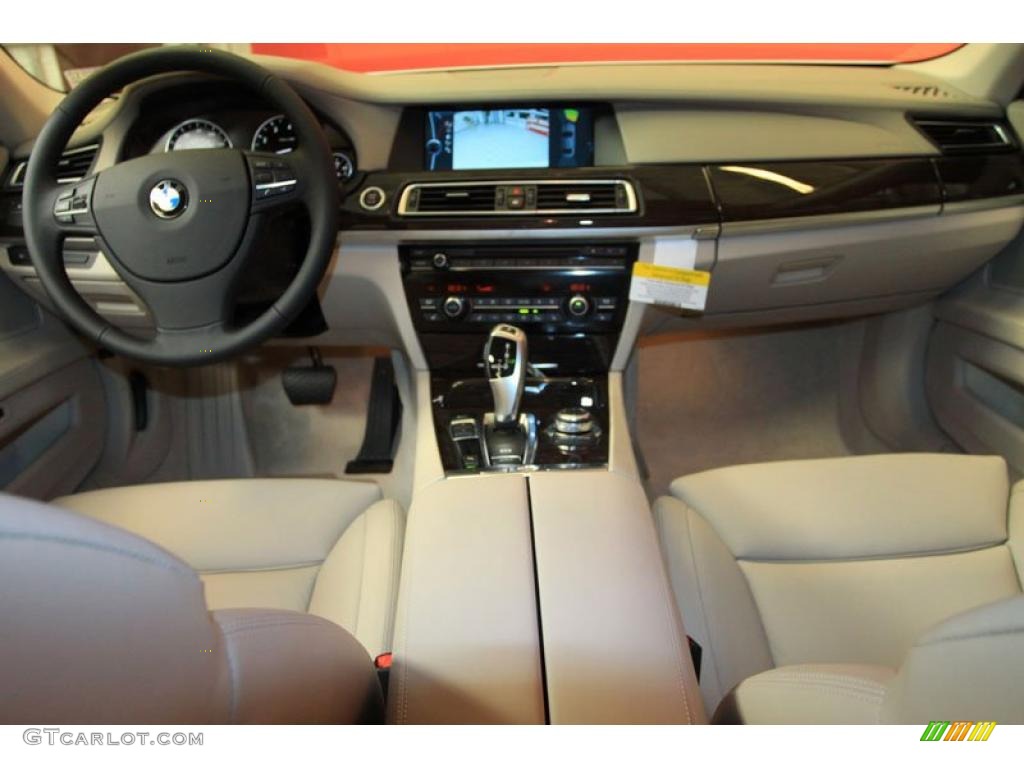 2011 BMW 7 Series 750Li Sedan Oyster Nappa Leather Dashboard Photo #39482139