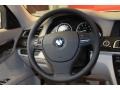 2011 BMW 7 Series Oyster Nappa Leather Interior Steering Wheel Photo