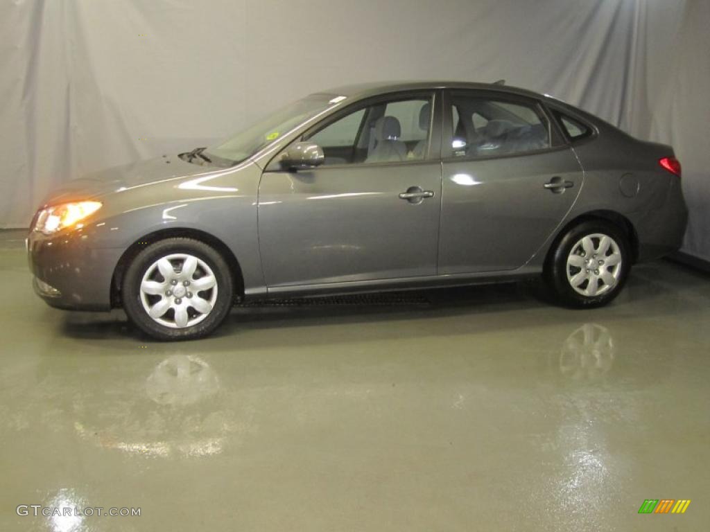 2009 Elantra GLS Sedan - Carbon Gray / Gray photo #3