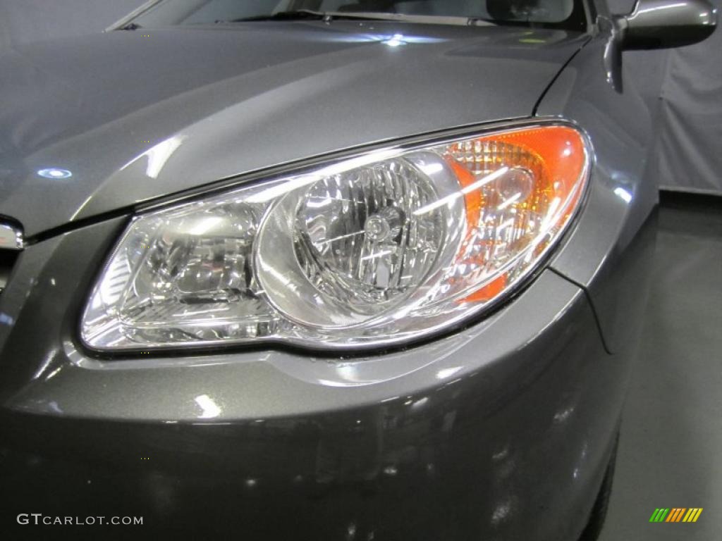 2009 Elantra GLS Sedan - Carbon Gray / Gray photo #4