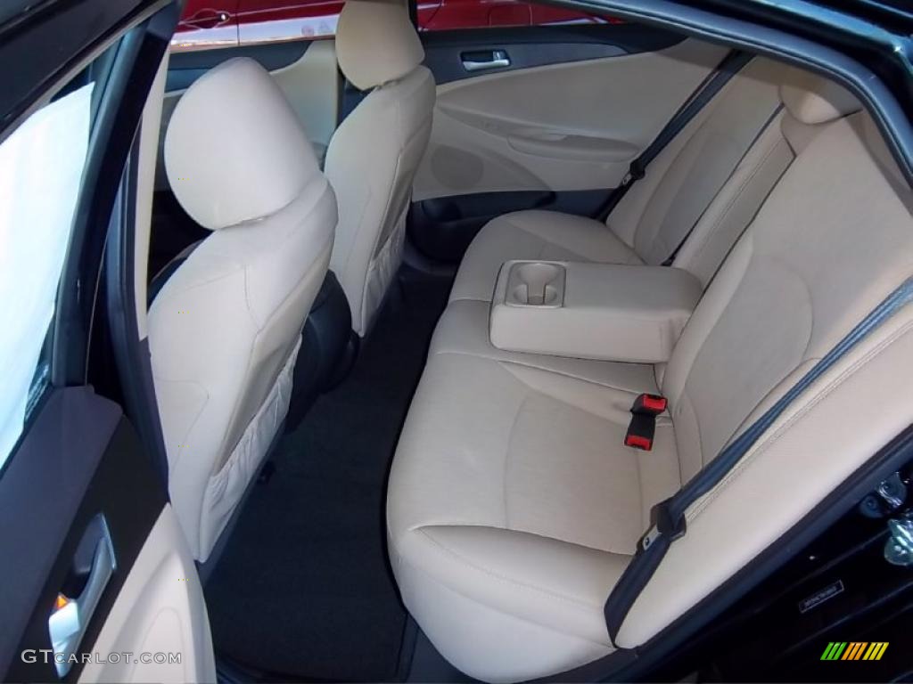 2011 Sonata GLS - Midnight Black / Camel photo #15