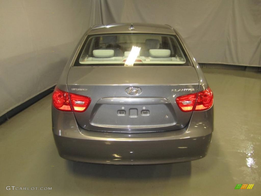 2009 Elantra GLS Sedan - Carbon Gray / Gray photo #13