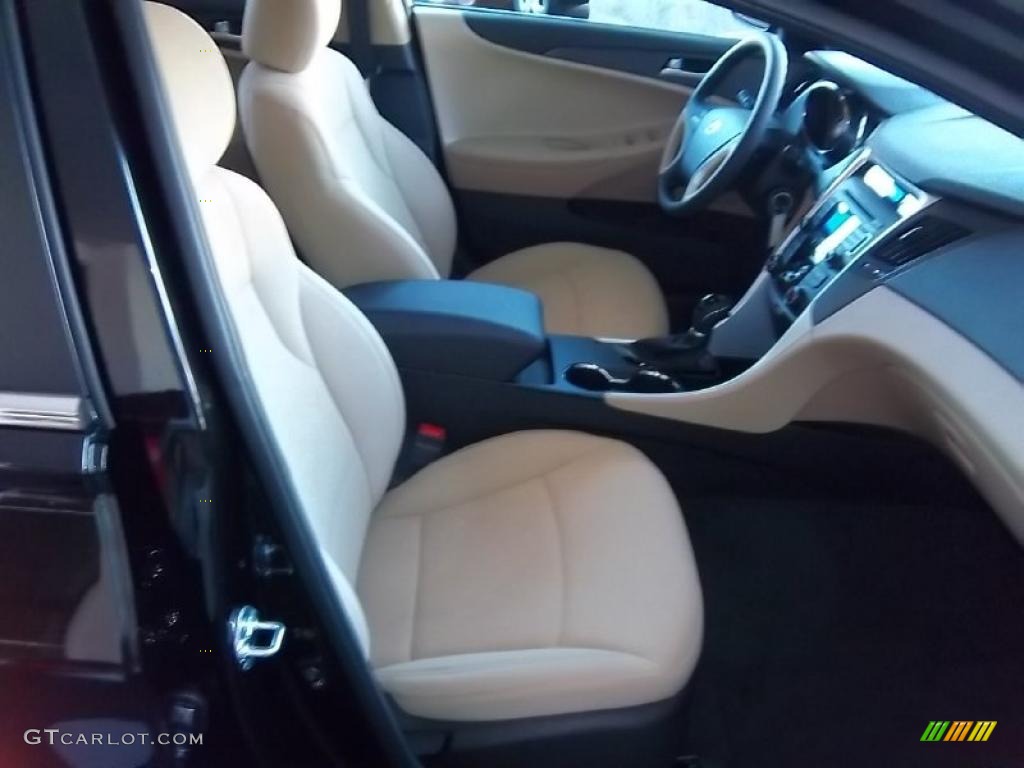 2011 Sonata GLS - Midnight Black / Camel photo #18
