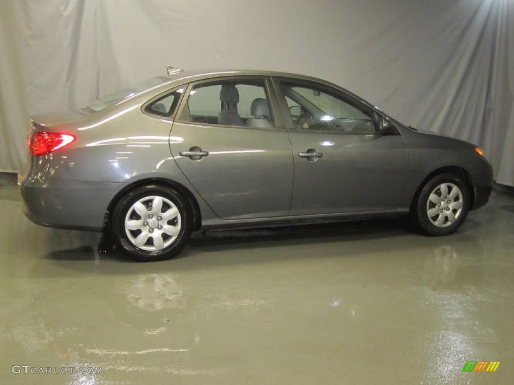 2009 Elantra GLS Sedan - Carbon Gray / Gray photo #14