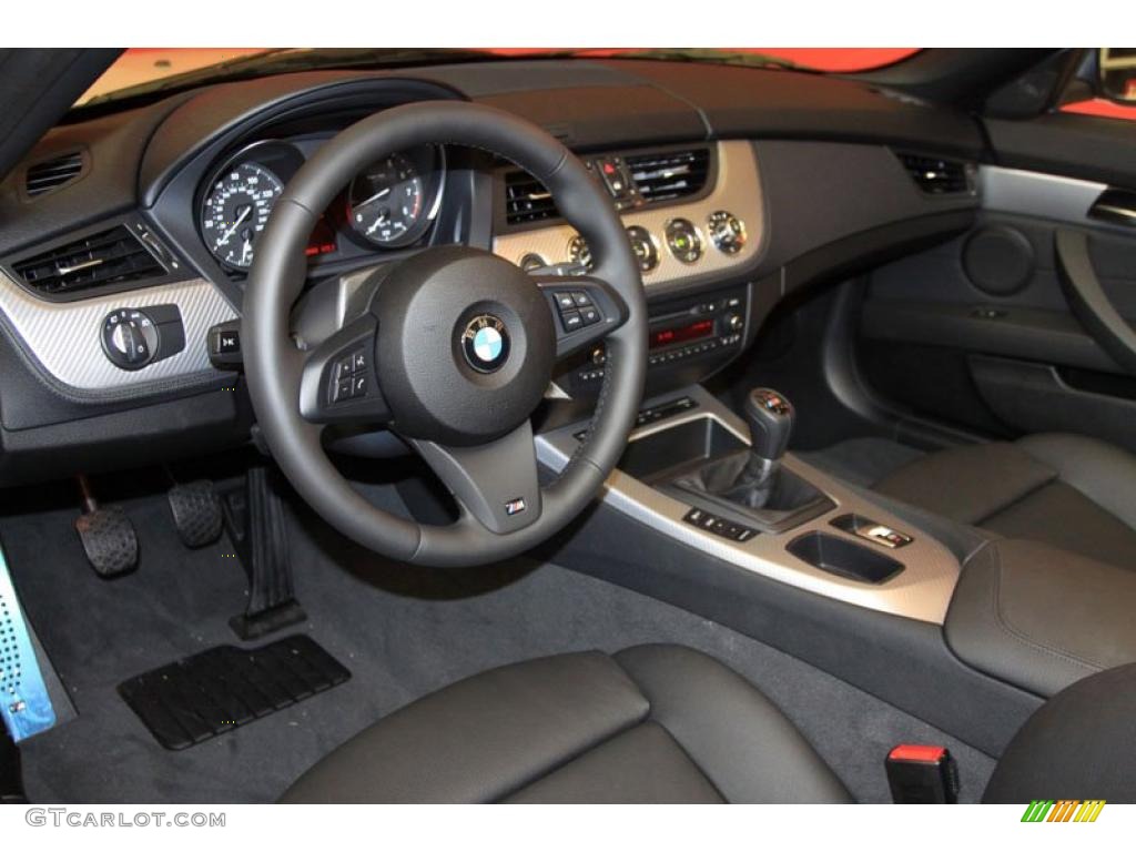 Black Interior 2011 BMW Z4 sDrive30i Roadster Photo #39482597