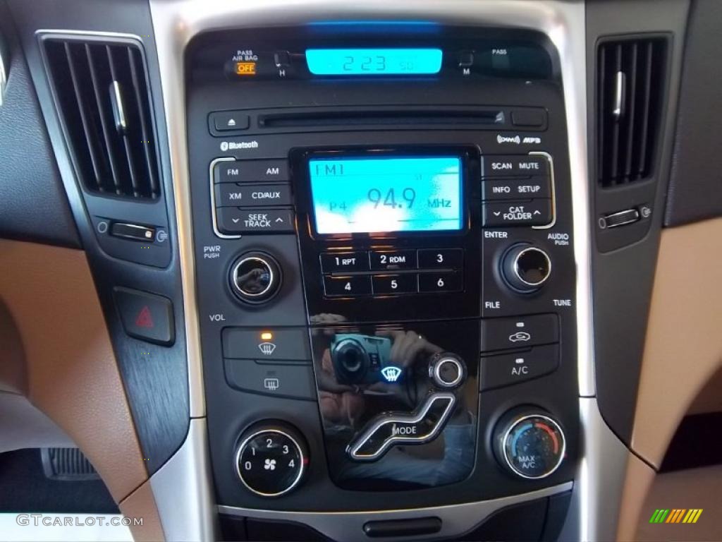 2011 Sonata GLS - Midnight Black / Camel photo #25