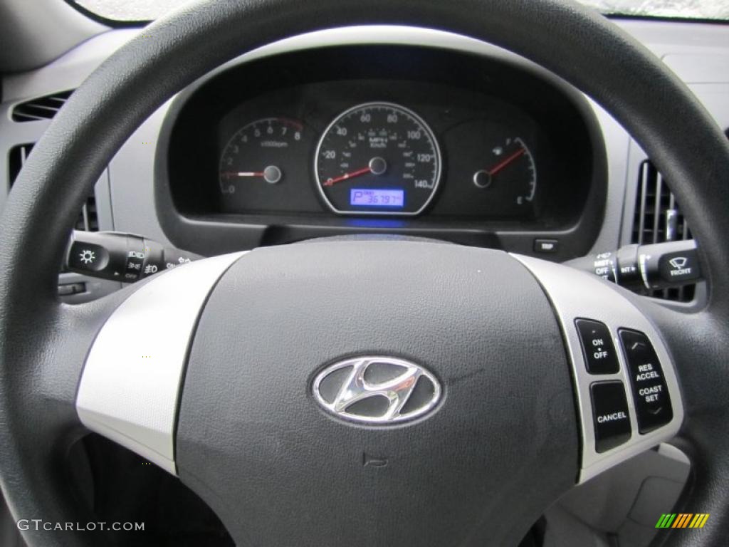 2009 Elantra GLS Sedan - Carbon Gray / Gray photo #27