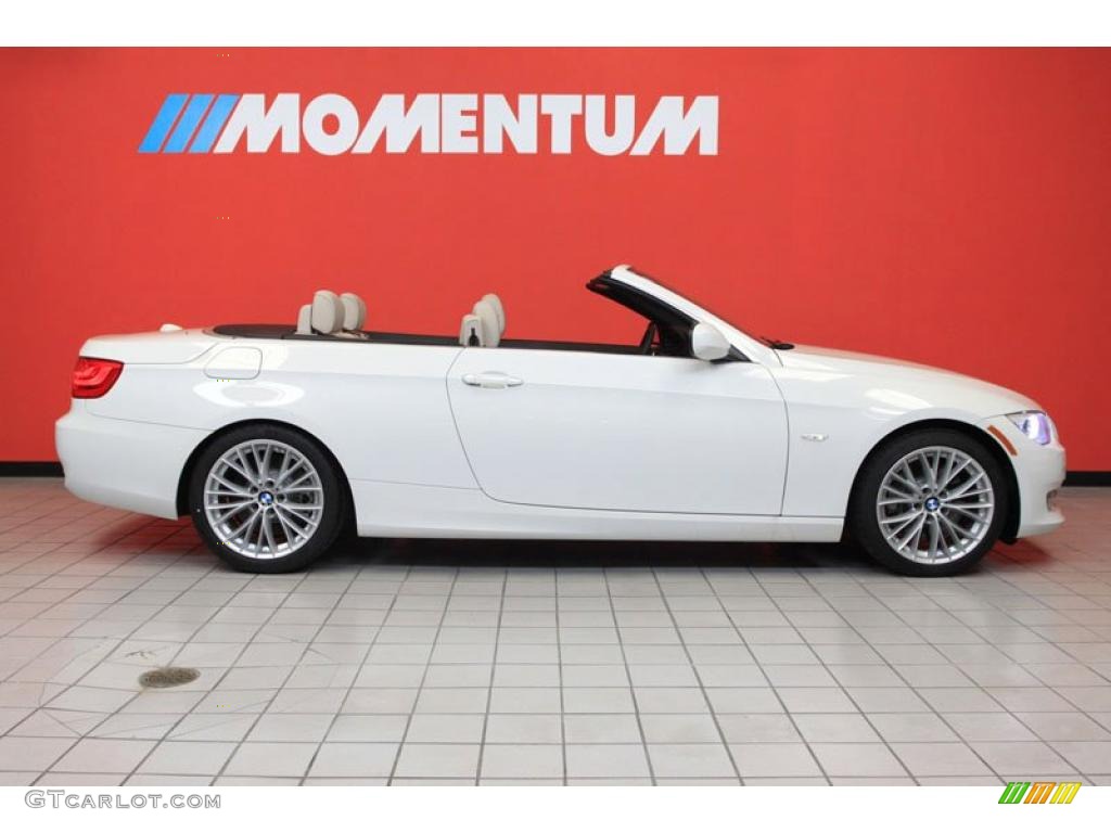 2011 3 Series 335i Convertible - Alpine White / Oyster/Black Dakota Leather photo #2