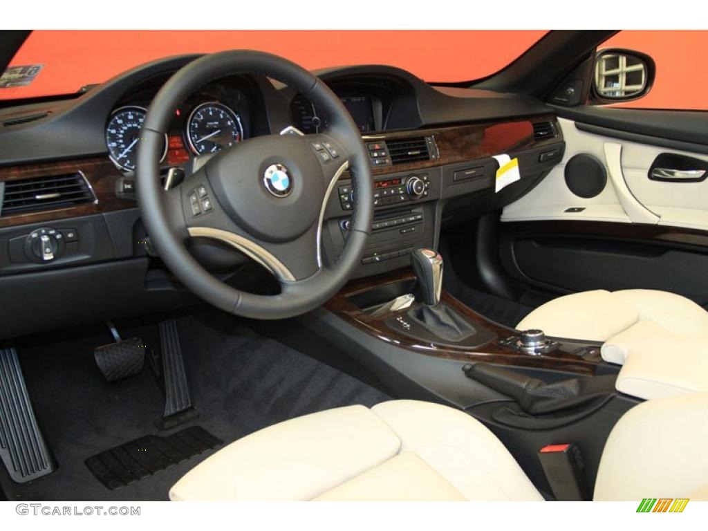 2011 3 Series 335i Convertible - Alpine White / Oyster/Black Dakota Leather photo #4