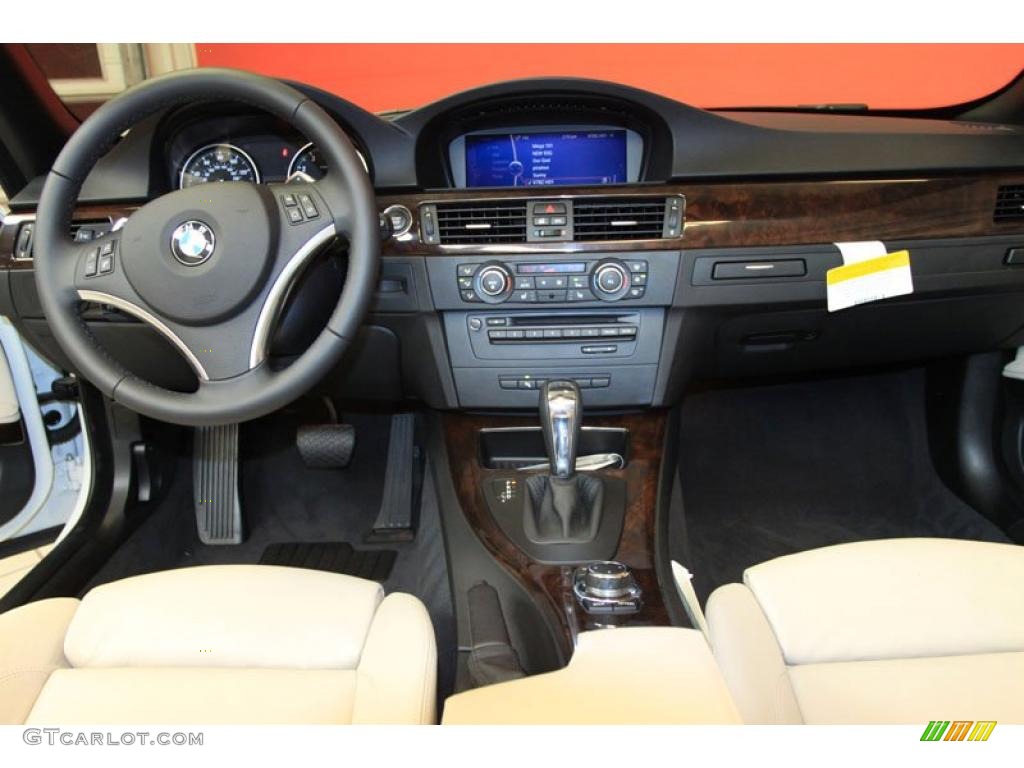 2011 3 Series 335i Convertible - Alpine White / Oyster/Black Dakota Leather photo #6