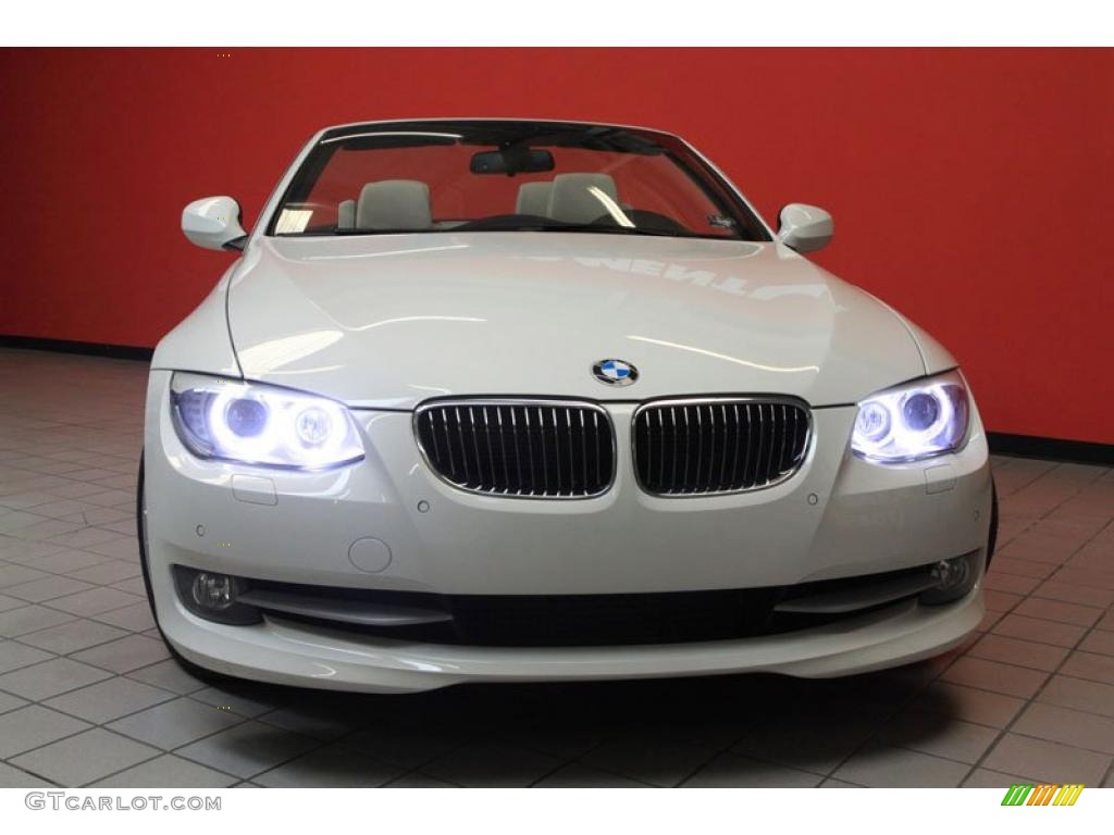 2011 3 Series 335i Convertible - Alpine White / Oyster/Black Dakota Leather photo #13