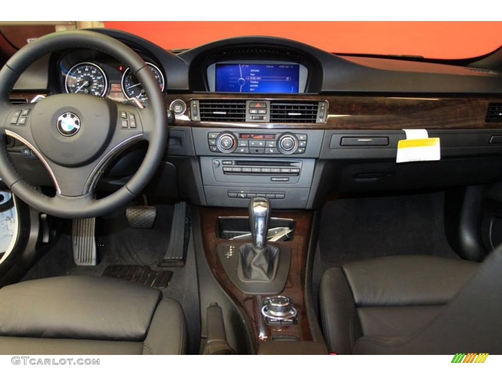 2011 BMW 3 Series 335i Convertible Black Dashboard Photo #39483093