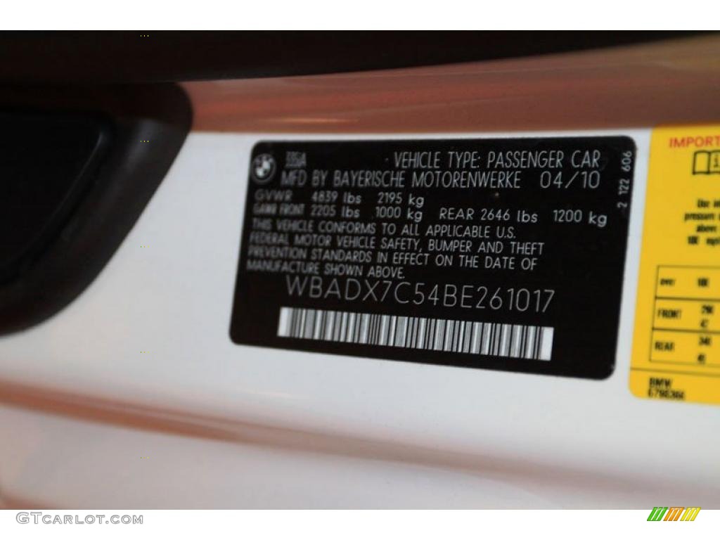 2011 3 Series 335i Convertible - Alpine White / Black photo #7